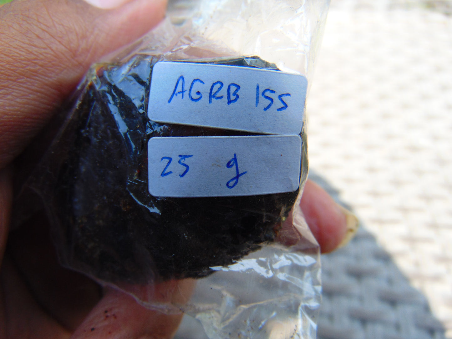 25 gram Rough Raw Indonesian Blue Amber for Healing AGRB155