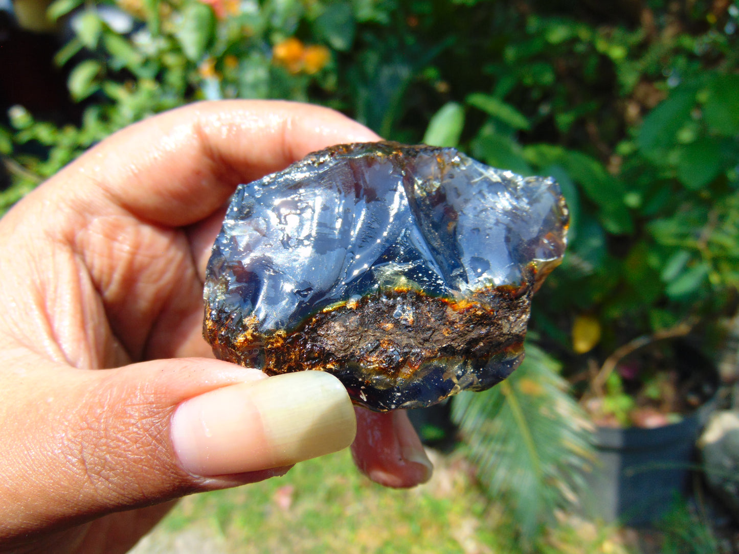 33 gram Rough Raw Indonesian Blue Amber for Healing AGRB156