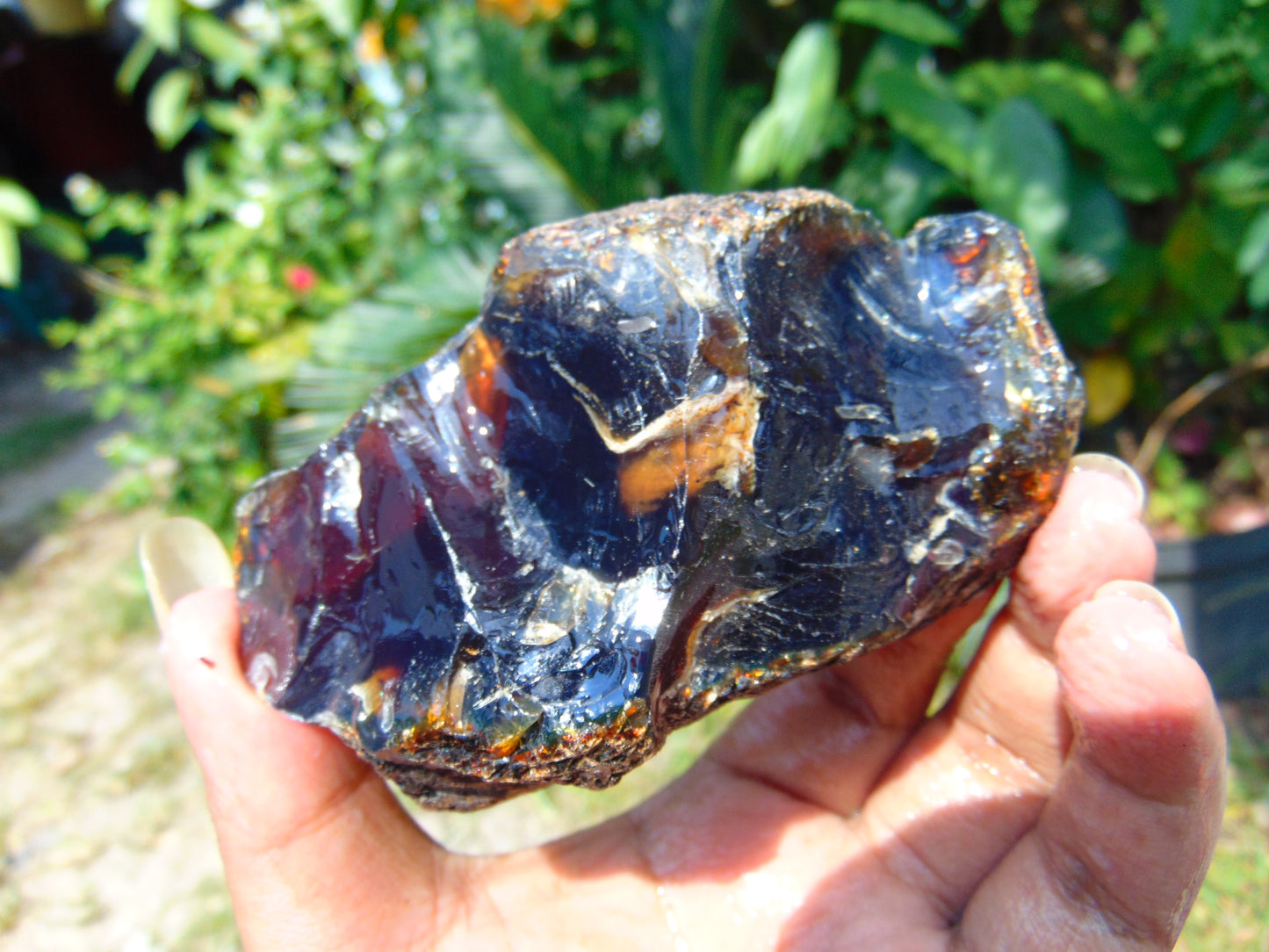 115 gram Rough Raw Indonesian Blue Amber for Healing RBAR96