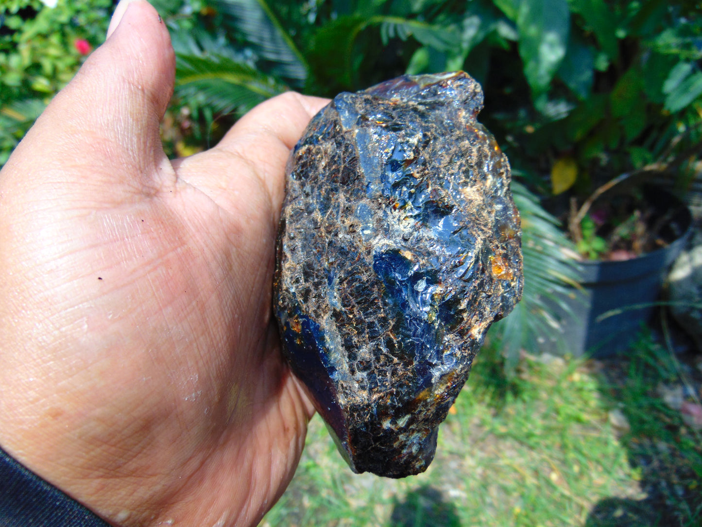 115 gram Rough Raw Indonesian Blue Amber for Healing RBAR96