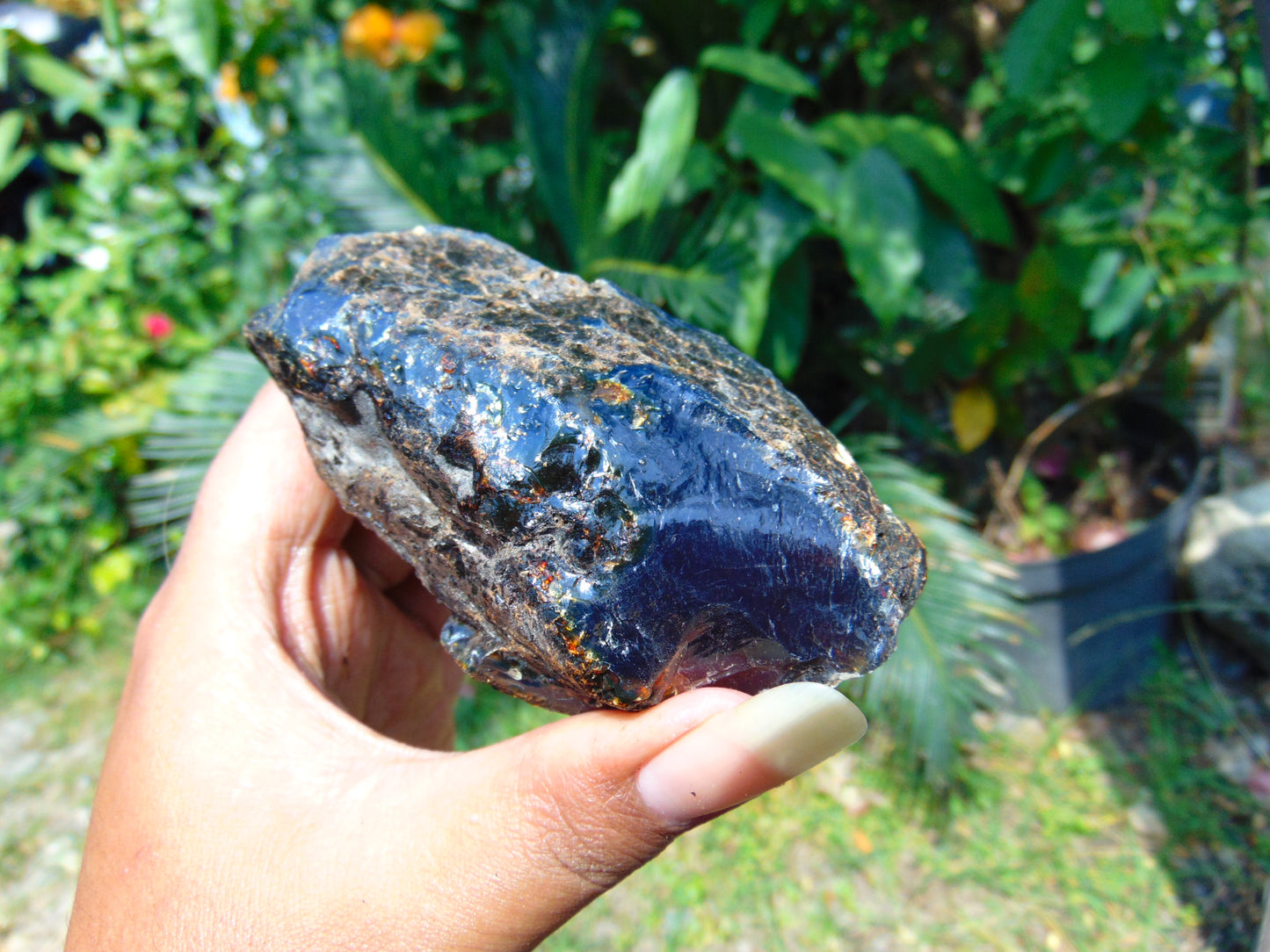 115 gram Rough Raw Indonesian Blue Amber for Healing RBAR96
