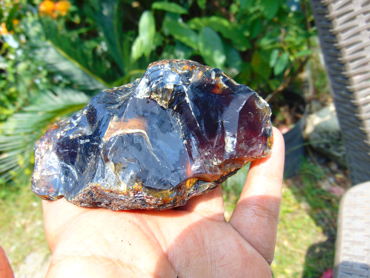 115 gram Rough Raw Indonesian Blue Amber for Healing RBAR96