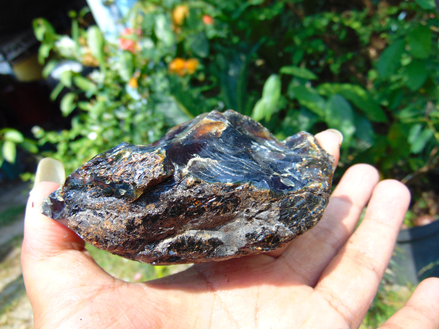 115 gram Rough Raw Indonesian Blue Amber for Healing RBAR96