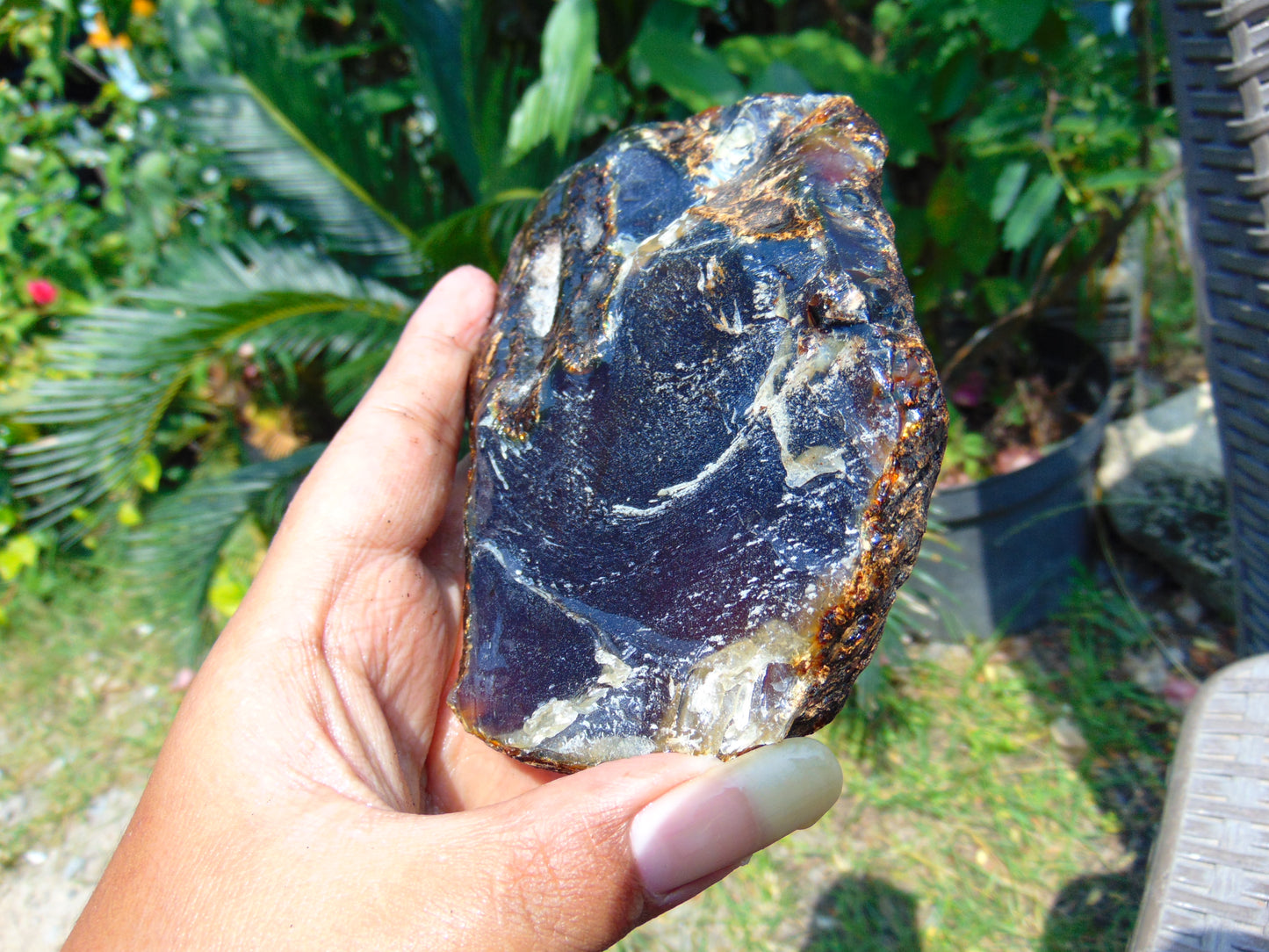 219 gram Rough Raw Indonesian Blue Amber for Healing RBAR56