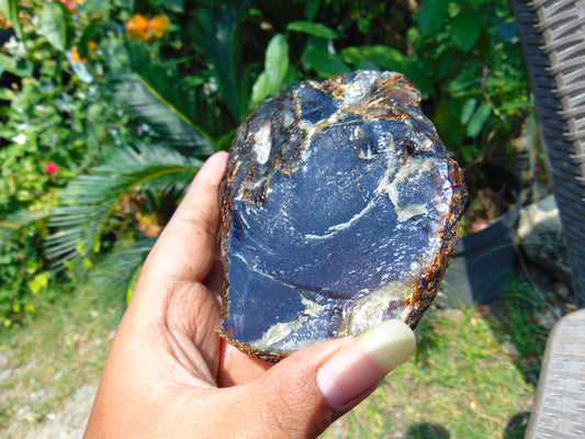 219 gram Rough Raw Indonesian Blue Amber for Healing RBAR56