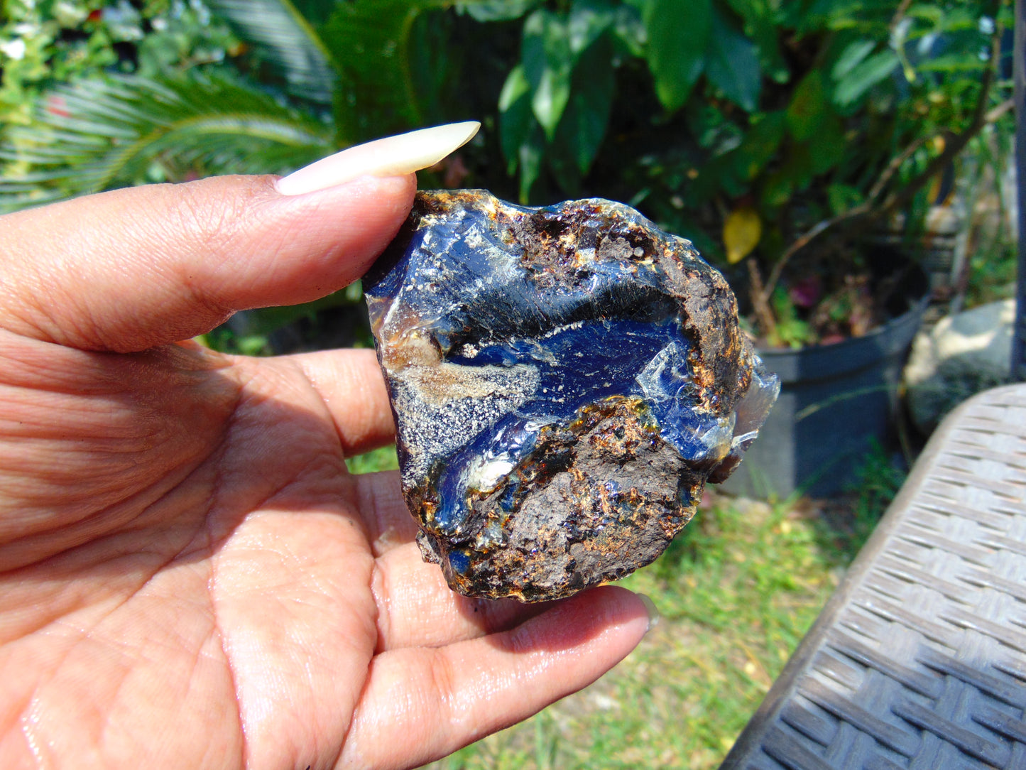 92 gram Rough Raw Indonesian Blue Amber for Healing RBAR59