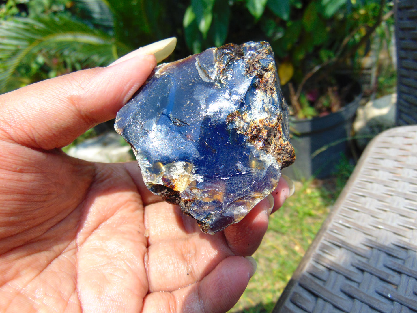 92 gram Rough Raw Indonesian Blue Amber for Healing RBAR59