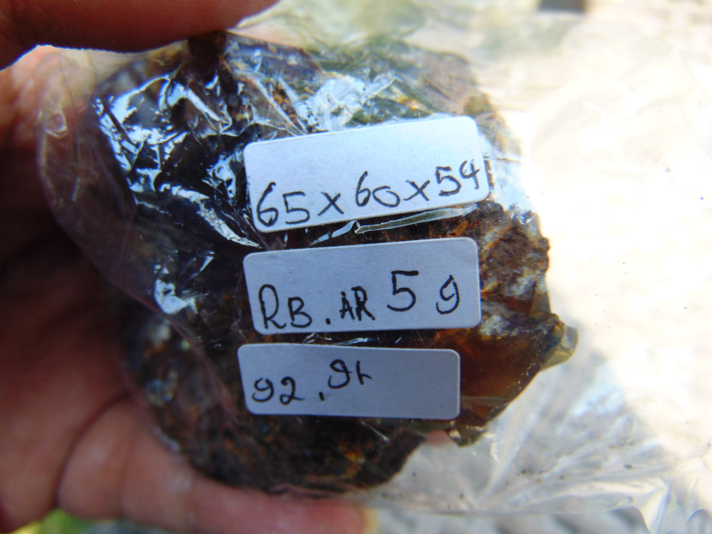 92 gram Rough Raw Indonesian Blue Amber for Healing RBAR59