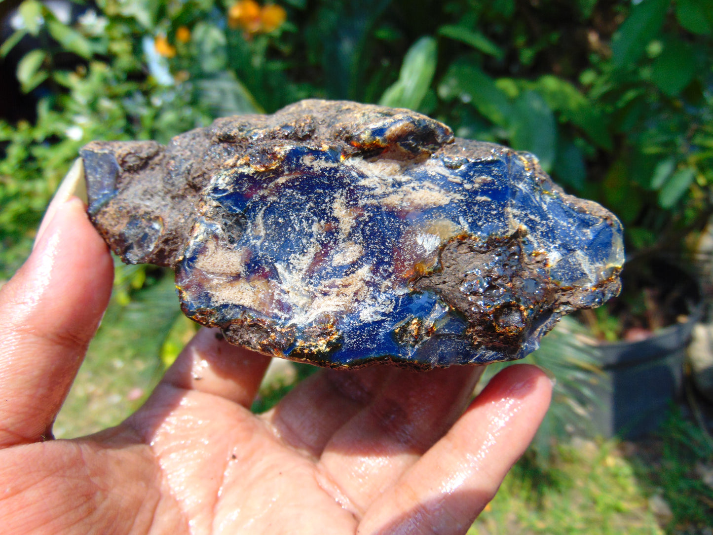 145 gram Rough Raw Indonesian Blue Amber for Healing RBAR58