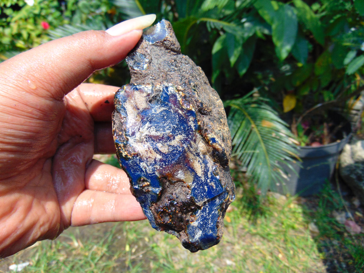 145 gram Rough Raw Indonesian Blue Amber for Healing RBAR58