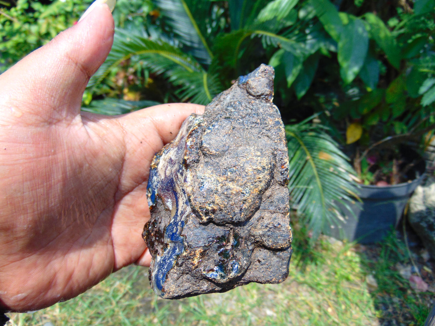 145 gram Rough Raw Indonesian Blue Amber for Healing RBAR58