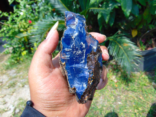 145 gram Rough Raw Indonesian Blue Amber for Healing RBAR58
