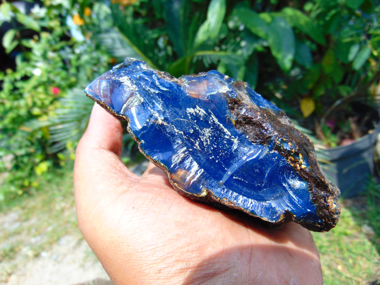 145 gram Rough Raw Indonesian Blue Amber for Healing RBAR58