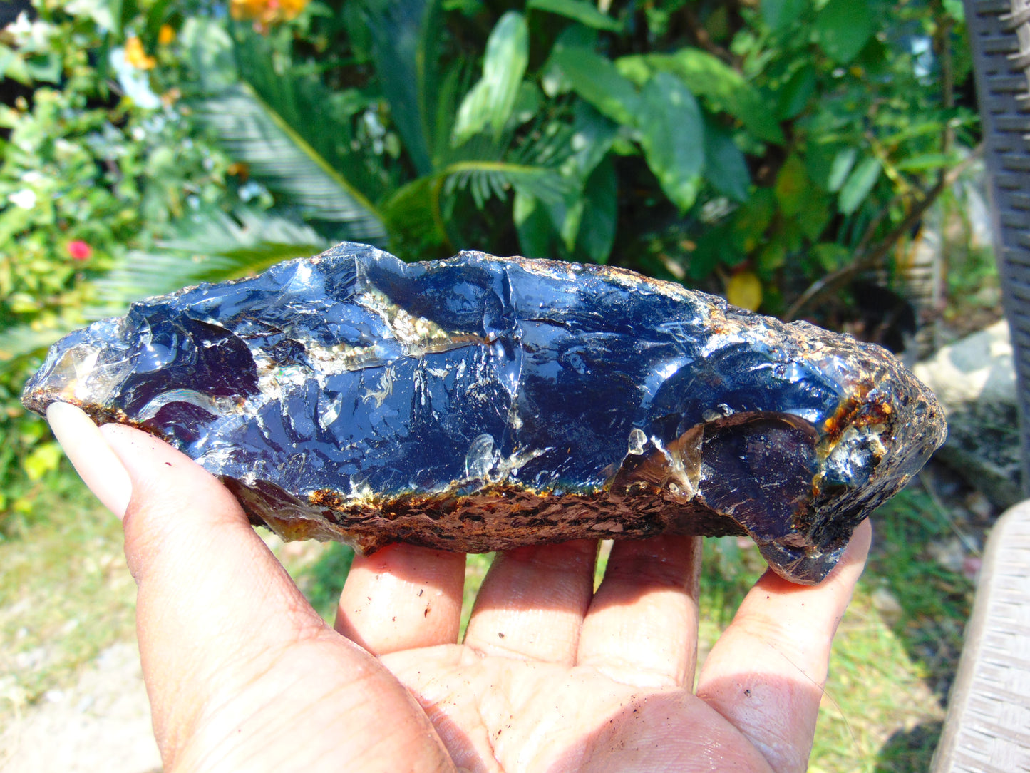 210 gram Rough Raw Indonesian Blue Amber for Healing RBAR98