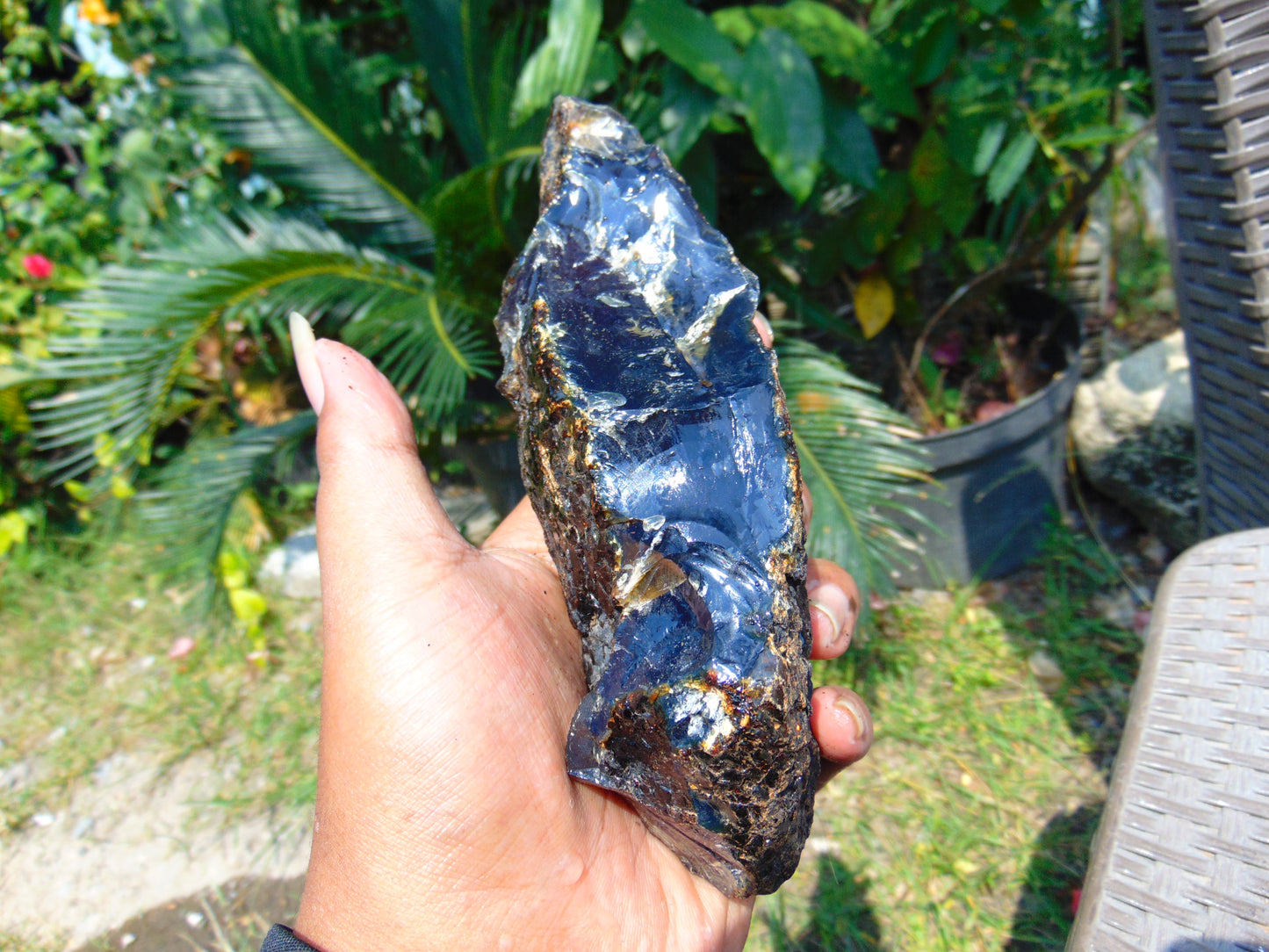 210 gram Rough Raw Indonesian Blue Amber for Healing RBAR98
