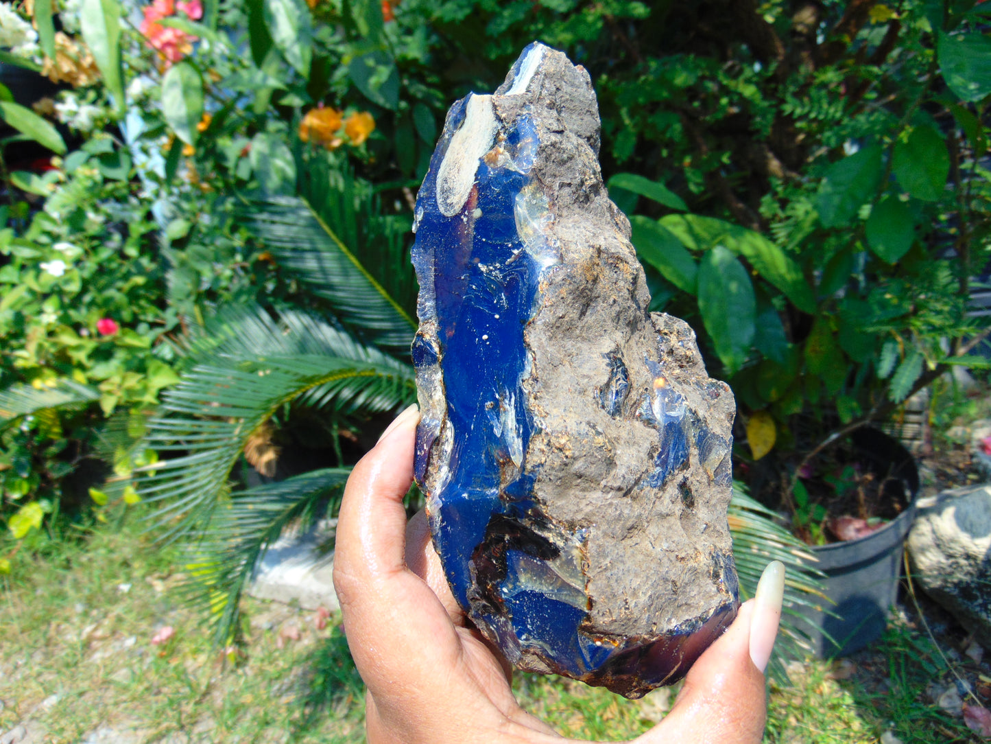 291 gram Rough Raw Indonesian Blue Amber for Healing RBAR33