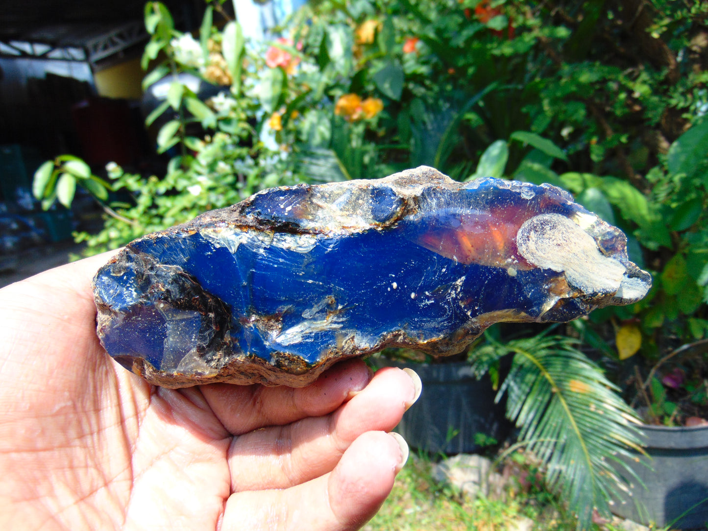 291 gram Rough Raw Indonesian Blue Amber for Healing RBAR33