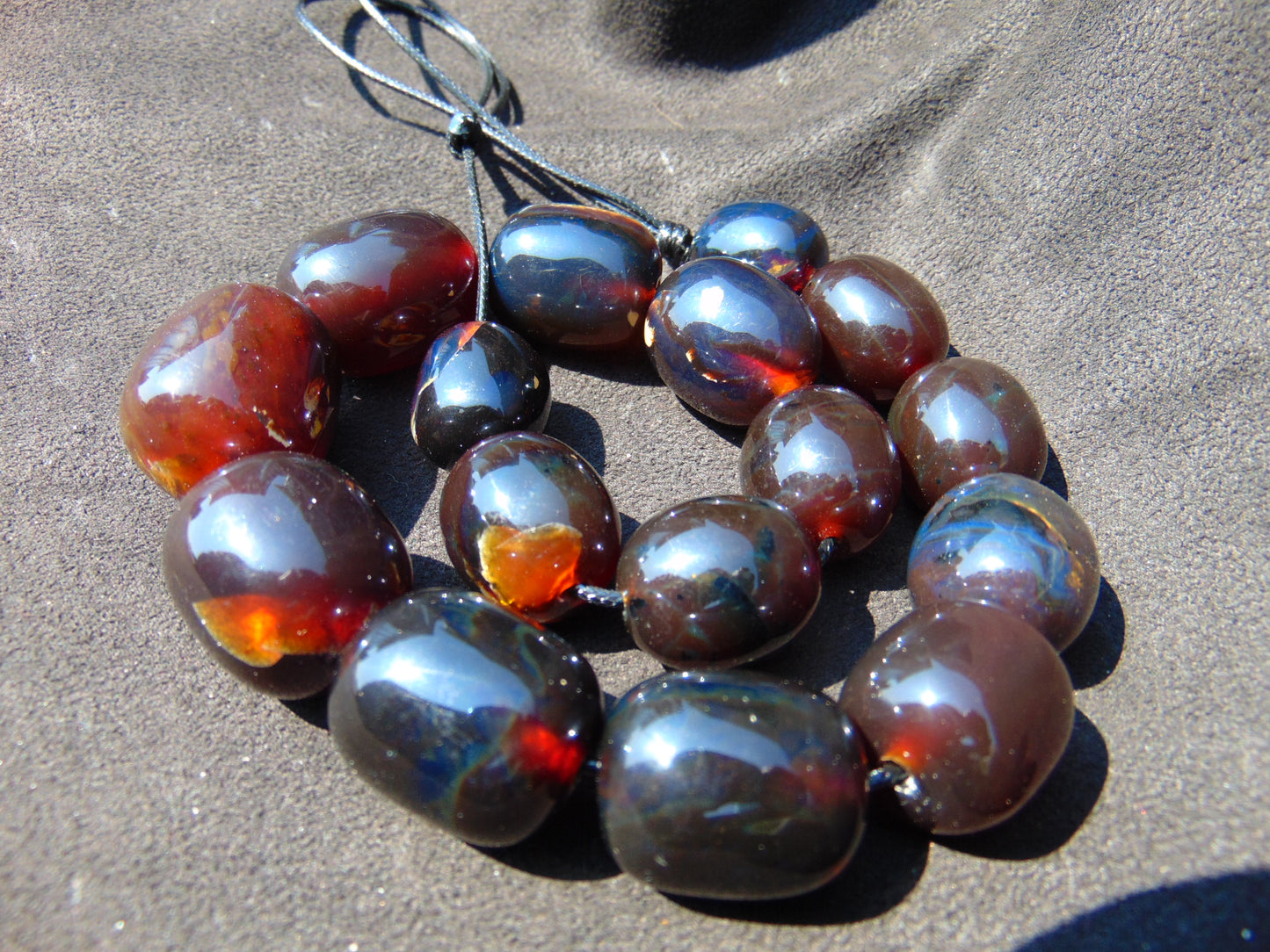 94 gram Small Beads Combination Necklace Indonesian Amber for Healing XX2