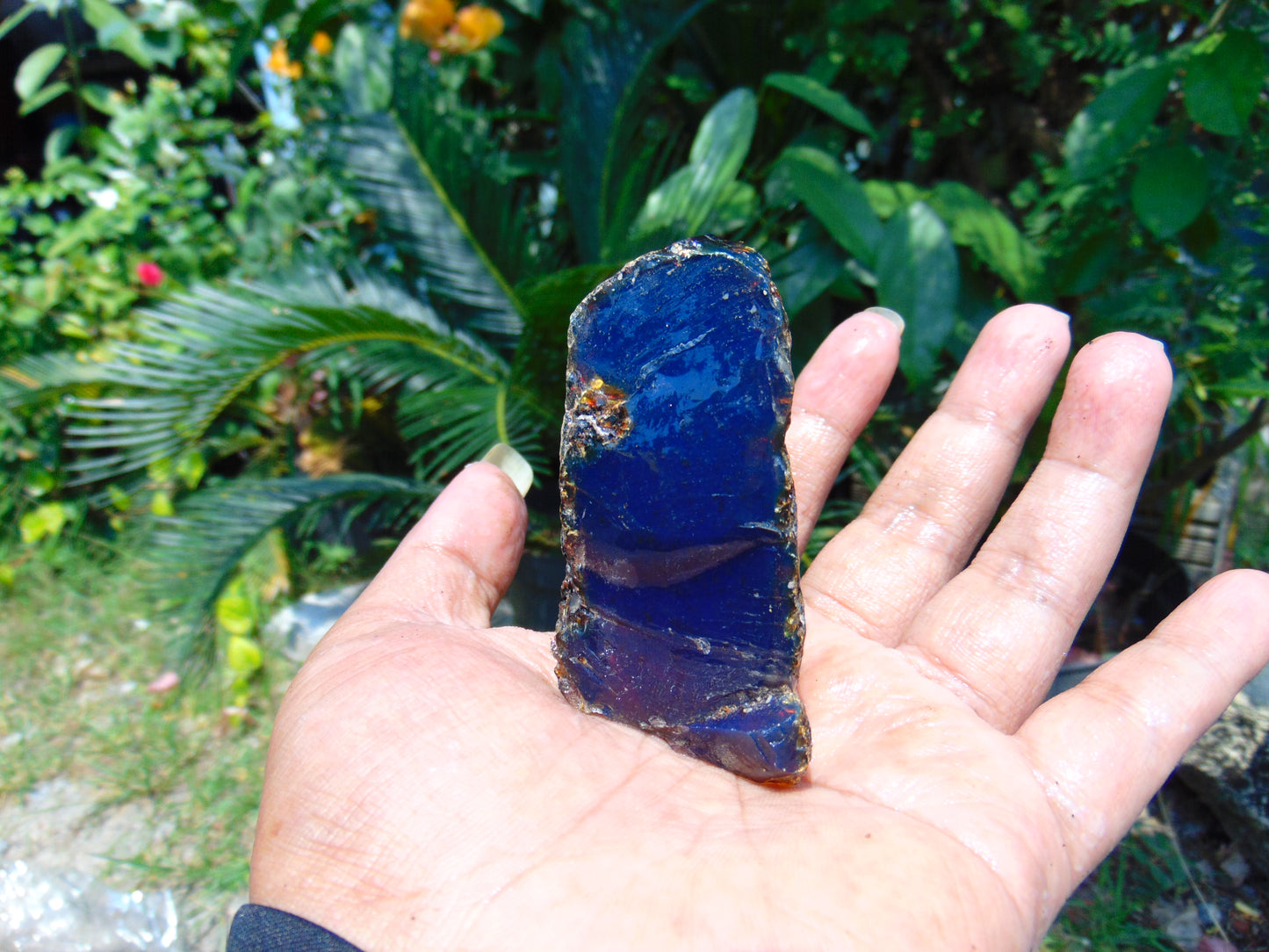 64 gram Rough Raw Indonesian Blue Amber for Healing RBAR37