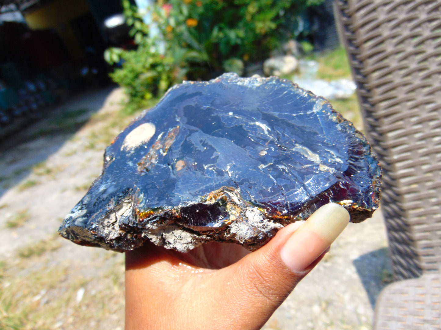 127 gram Rough Raw Indonesian Blue Amber for Healing RBAR86