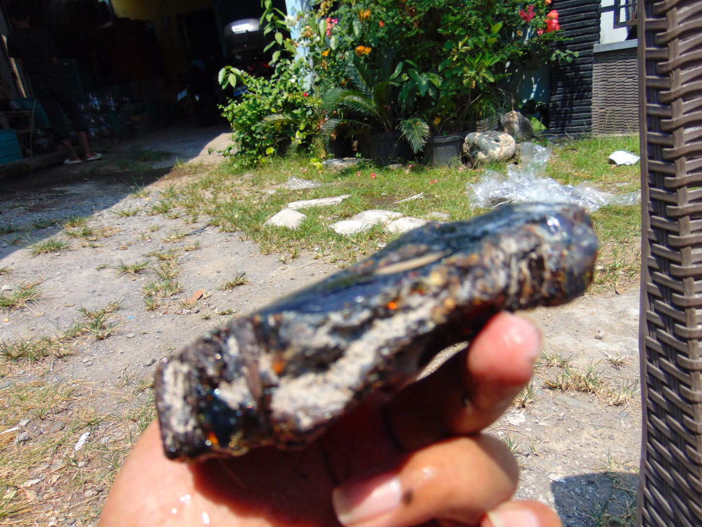 127 gram Rough Raw Indonesian Blue Amber for Healing RBAR86