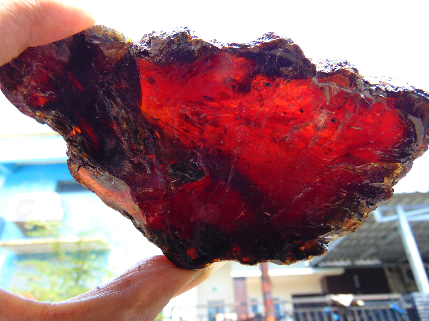 127 gram Rough Raw Indonesian Blue Amber for Healing RBAR86