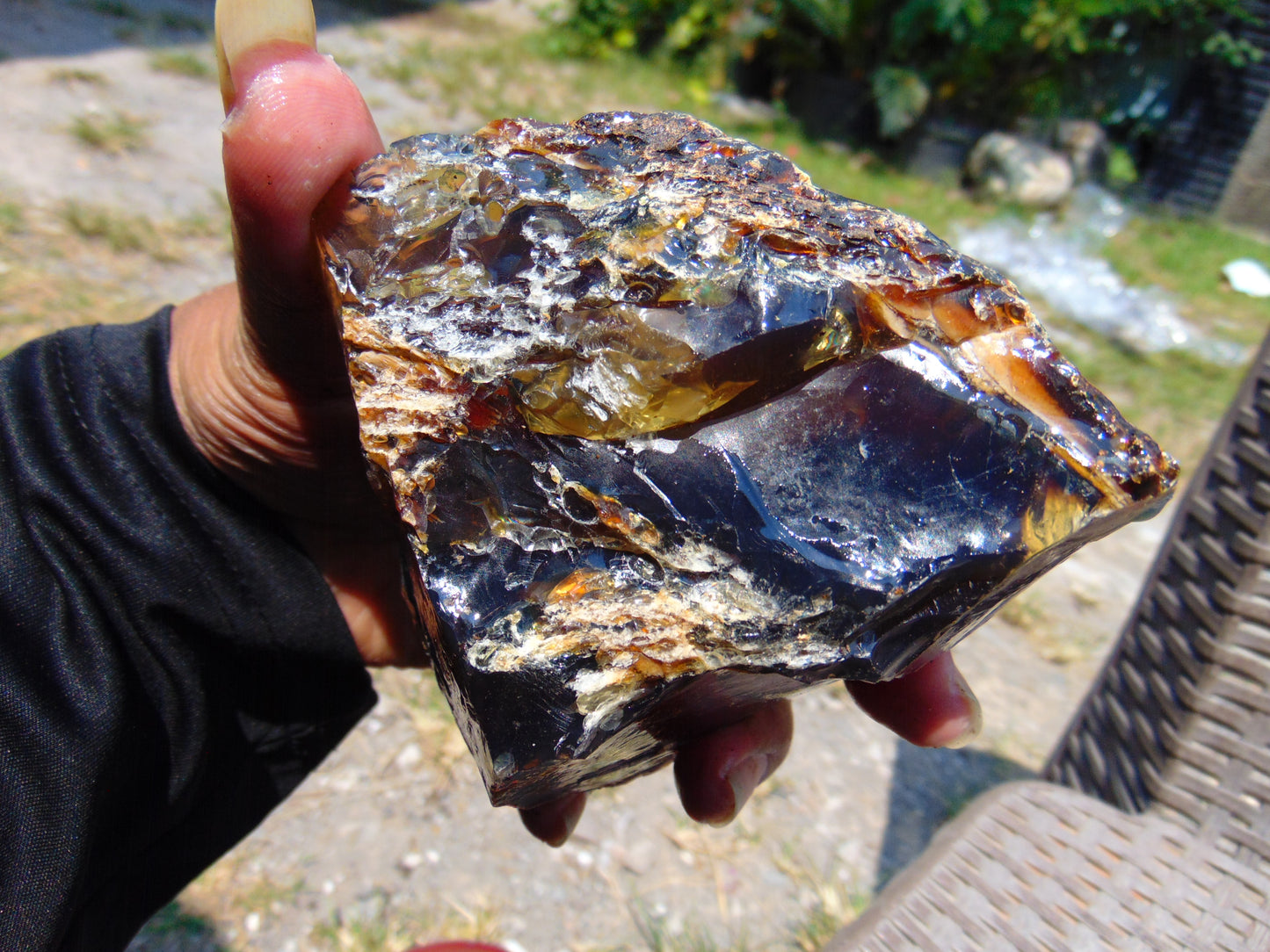 238 gram Rough Raw Indonesian Blue Amber for Healing RBAR92A