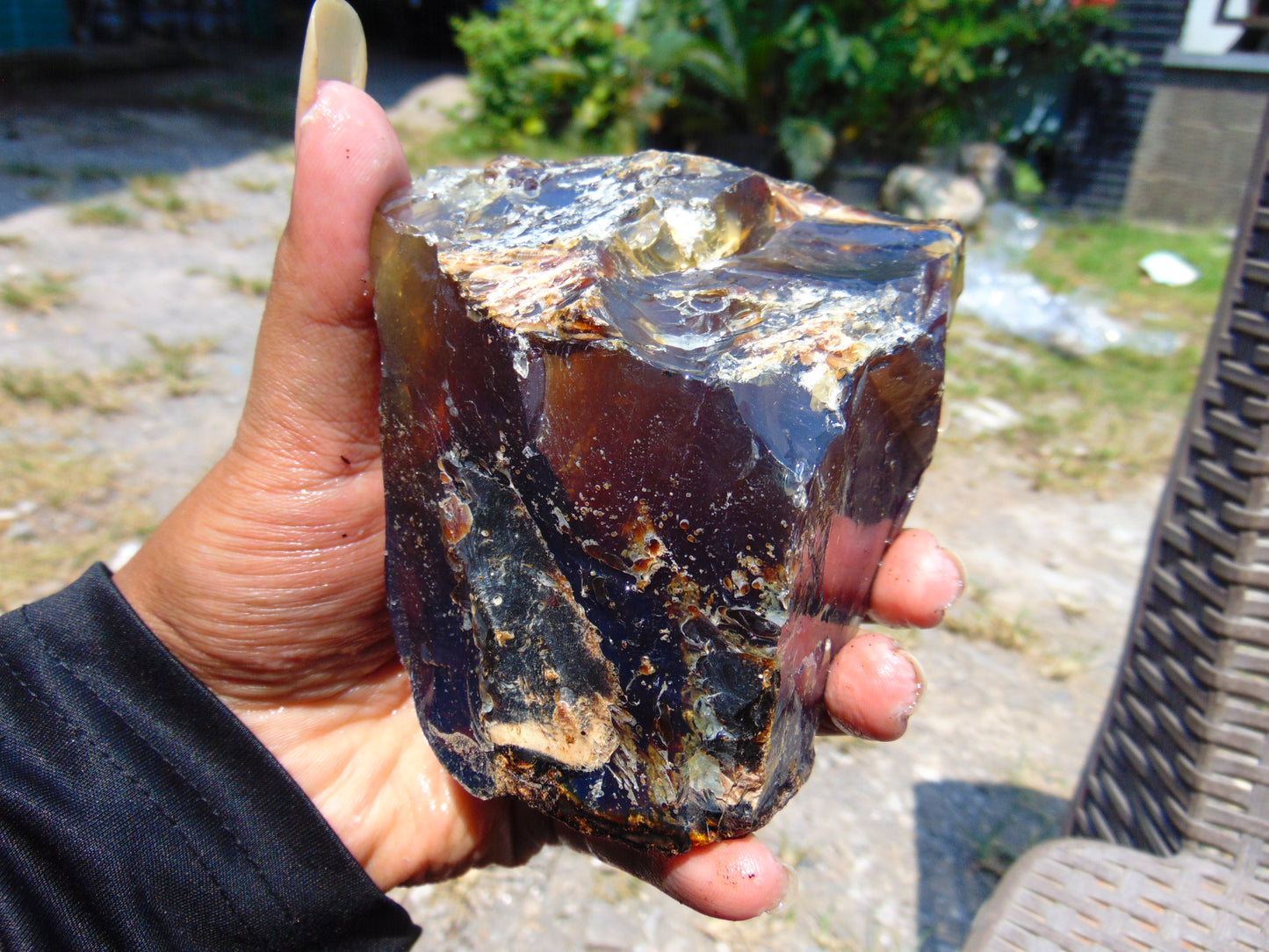 238 gram Rough Raw Indonesian Blue Amber for Healing RBAR92A