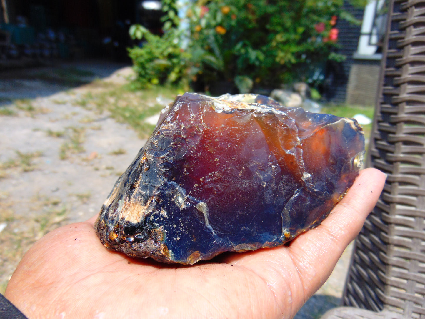 238 gram Rough Raw Indonesian Blue Amber for Healing RBAR92A