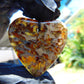 10 gr Heart Pendant Indonesian Blue Amber for Healing 25Y218