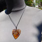 10 gr Heart Pendant Indonesian Blue Amber for Healing 25Y218