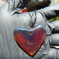13 gr Heart Pendant Indonesian Blue Amber for Healing 25Y200