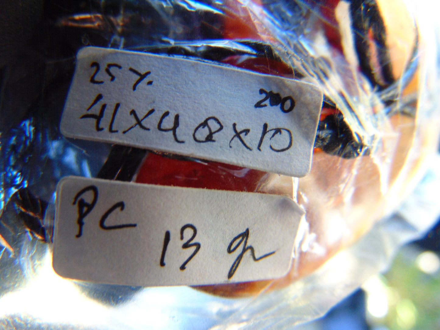 13 gr Heart Pendant Indonesian Blue Amber for Healing 25Y200
