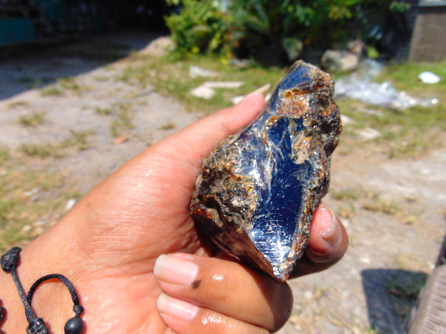 114 gram Rough Raw Indonesian Blue Amber for Healing RBAR35