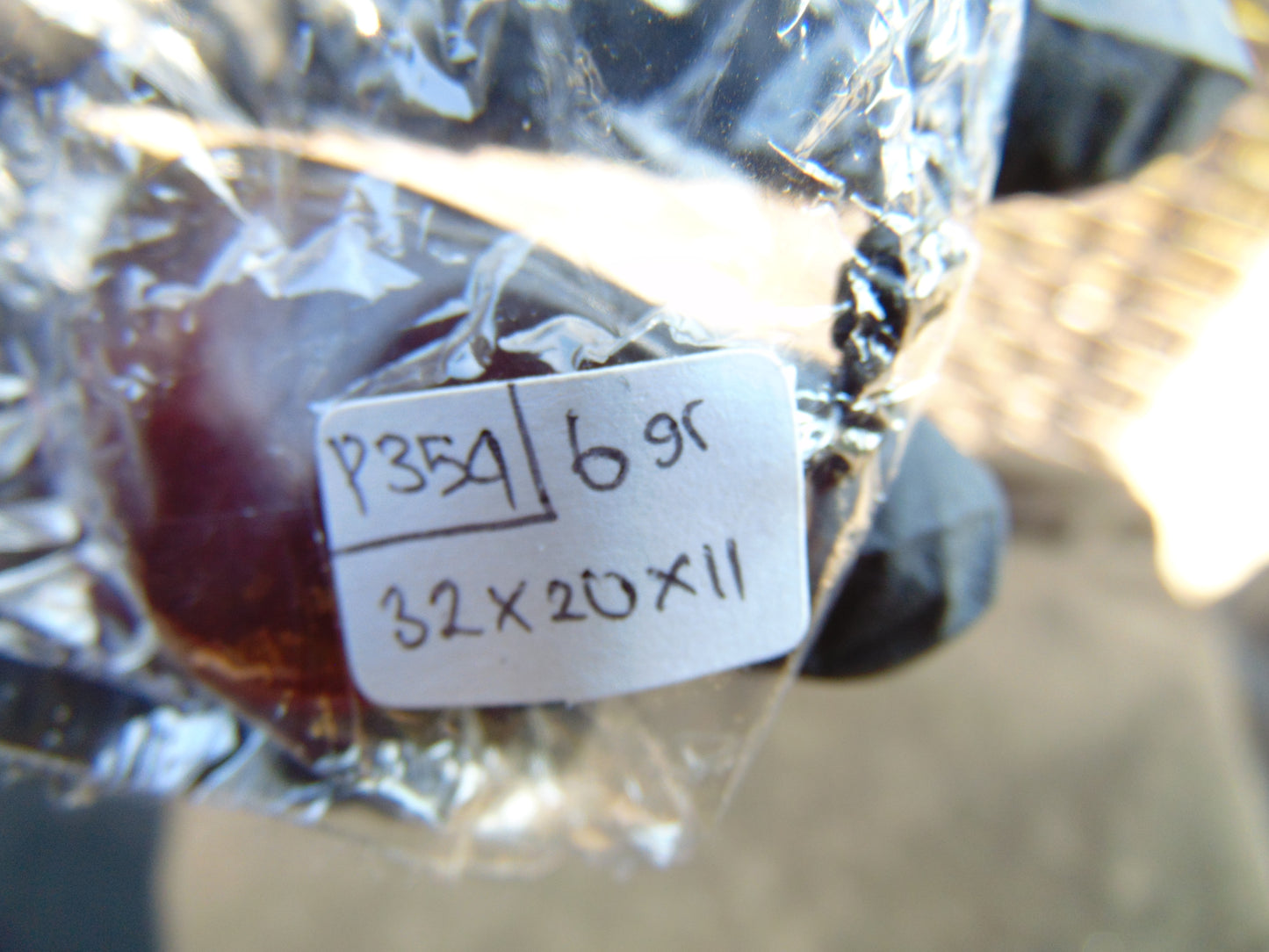 6 gram Pendant Indonesian Red Amber for Healing P354