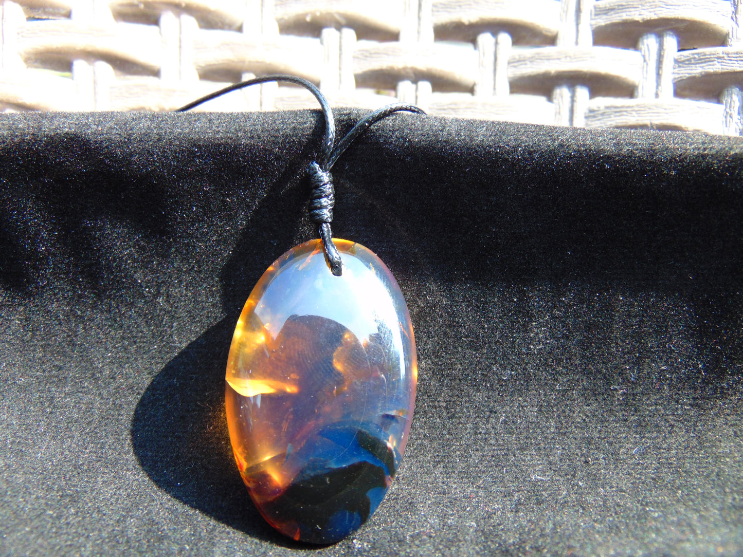 8 gram Pendant Indonesian Blue Amber for Healing pbn558
