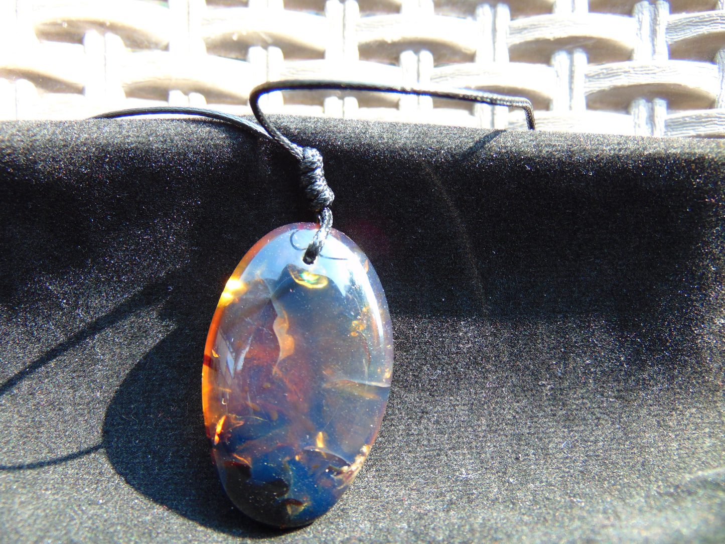8 gram Pendant Indonesian Blue Amber for Healing pbn558