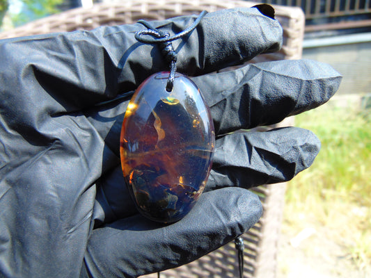8 gram Pendant Indonesian Blue Amber for Healing pbn558