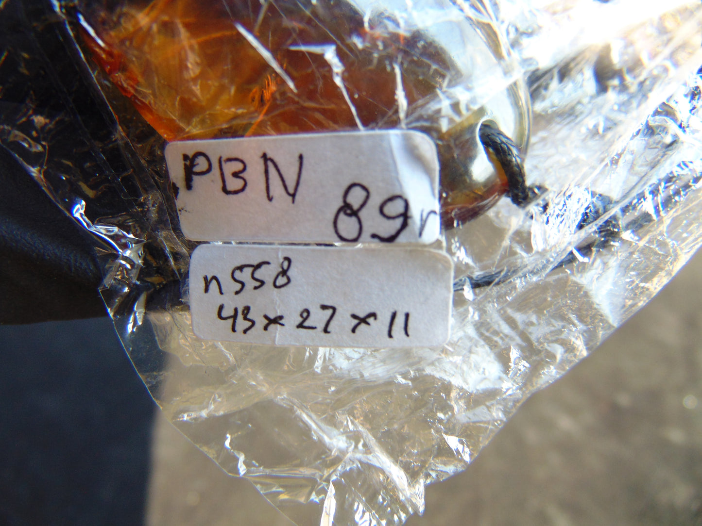 8 gram Pendant Indonesian Blue Amber for Healing pbn558