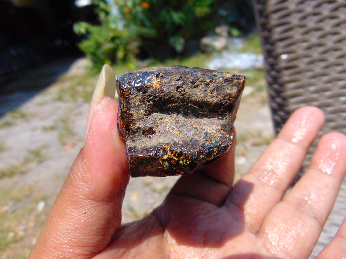 90 gram Rough Raw Indonesian Blue Amber for Healing RBAR36