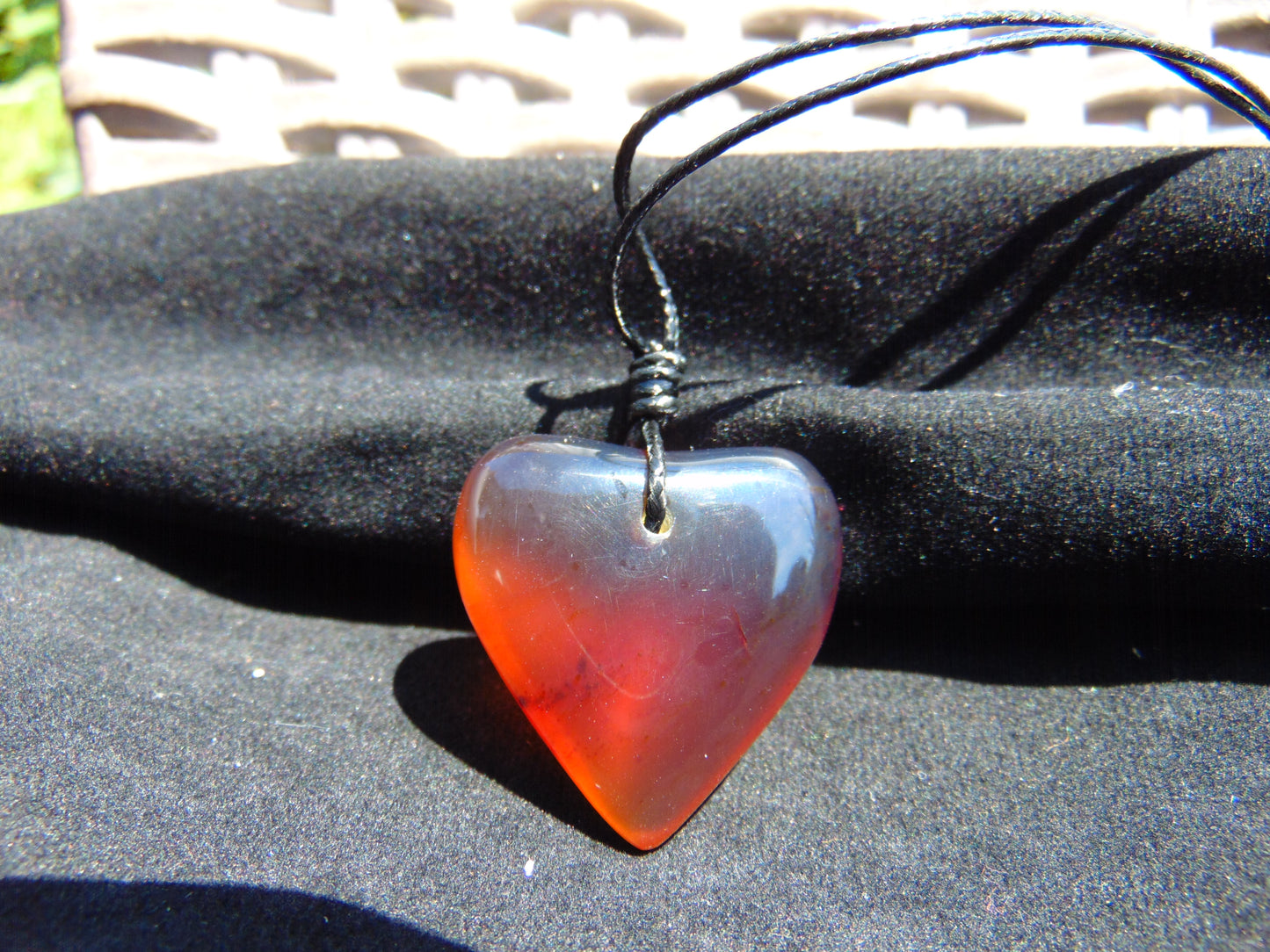 7 gr Heart Pendant Indonesian Blue Amber for Healing 25Y166