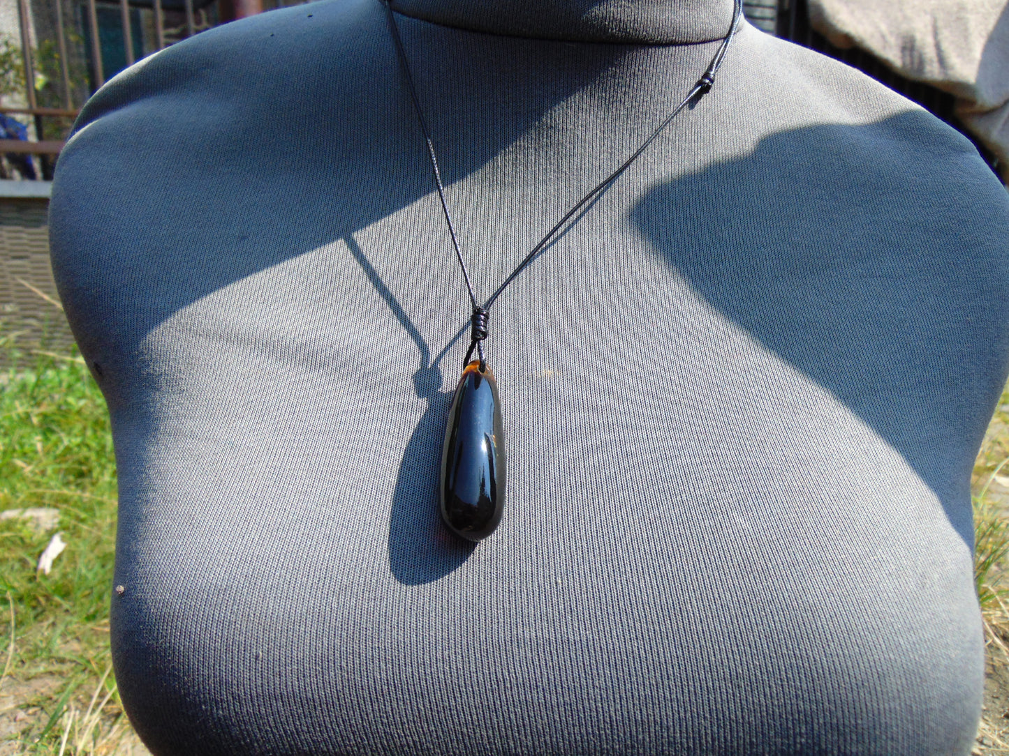 7 gram Teardrop Pendant Indonesian Red Amber for Healing PB243