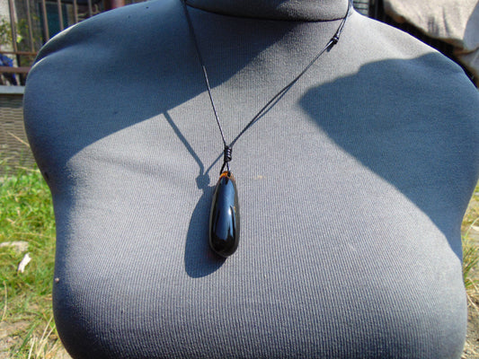 7 gram Teardrop Pendant Indonesian Red Amber for Healing PB243