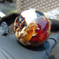 105 gr Shaped Ball Sphere Indonesian Blue Amber for Healing AJ1059