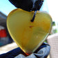 7 gr Heart Pendant Indonesian Crystal Blue Amber for Healing 25Y210