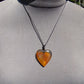 7 gr Heart Pendant Indonesian Crystal Blue Amber for Healing 25Y210