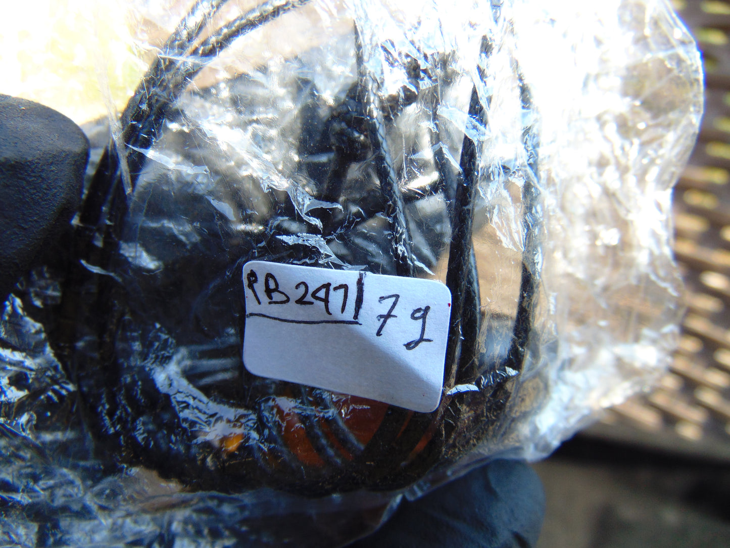 7 gram Pendant Indonesian Blue Red Amber for Healing pb247