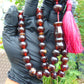 46 gr Hand Tasbih 33+2 Beads 12 mm Indonesian Red Amber for Healing TB13i2