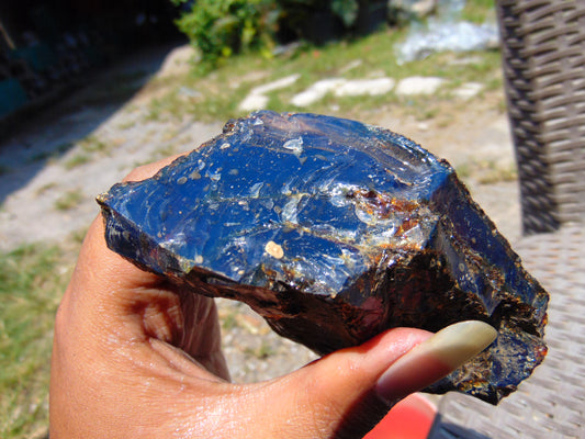 151 gram Rough Raw Indonesian Blue Amber for Healing RBAR16