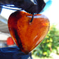 12 gr Heart Pendant Indonesian Blue Amber for Healing 25Y141